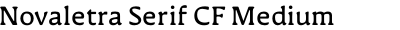 Novaletra Serif CF Medium